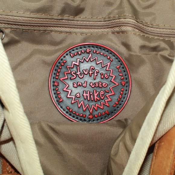 Boyt Sport Bags Boyt Sport Tan Canvas Leather Stuff It And Take A